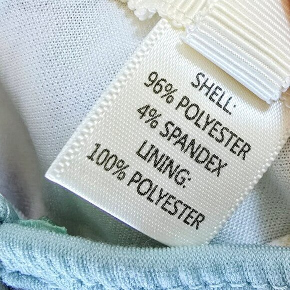 Monteau Women's Mini Dress Size Small Blue Green Floral Fit & Flare Sleeveless - Picture 11 of 12